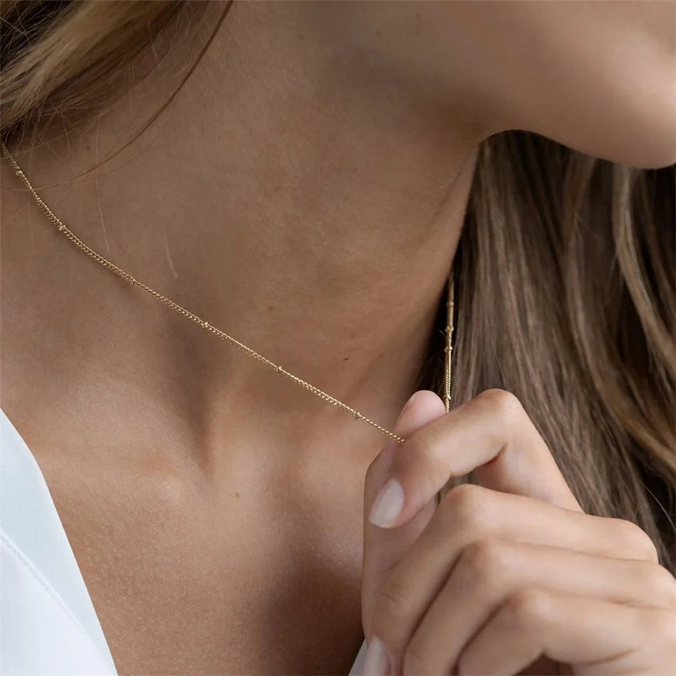 Dainty Gold Layering Chain Necklace