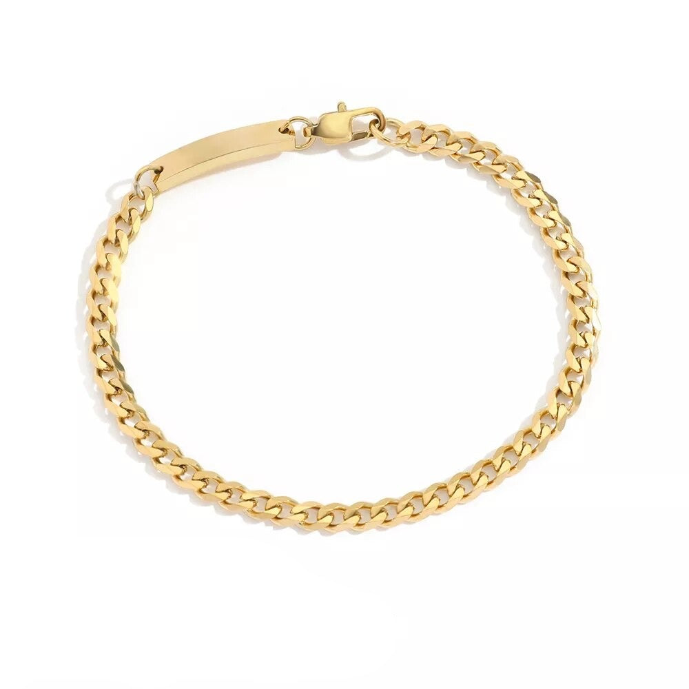 Bracelet Gold Box Chain Various Styles