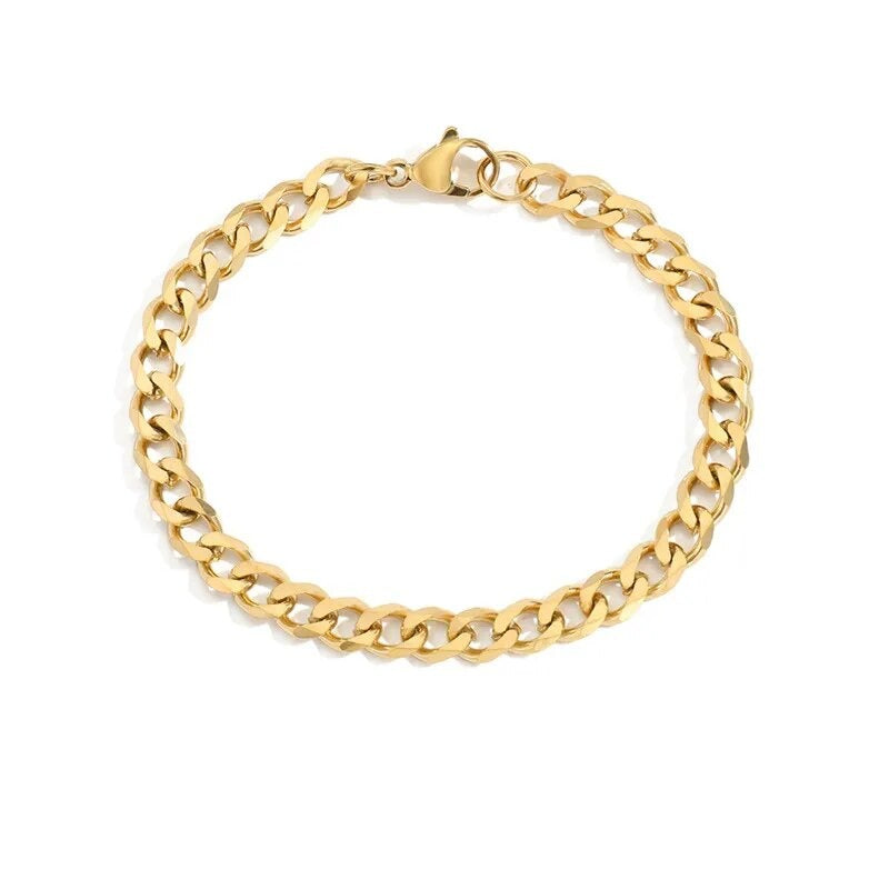 Bracelet Gold Box Chain Various Styles