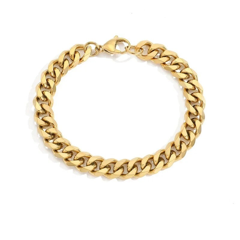 Bracelet Gold Box Chain Various Styles