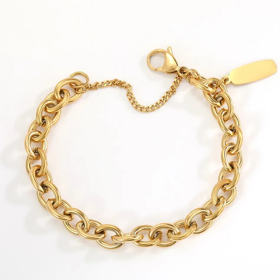 Bracelet Gold Box Chain Various Styles