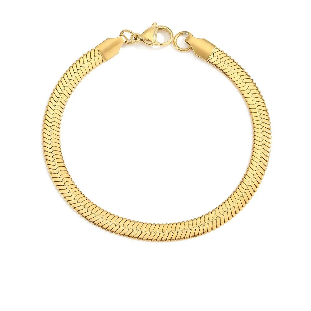 Bracelet Gold Box Chain Various Styles