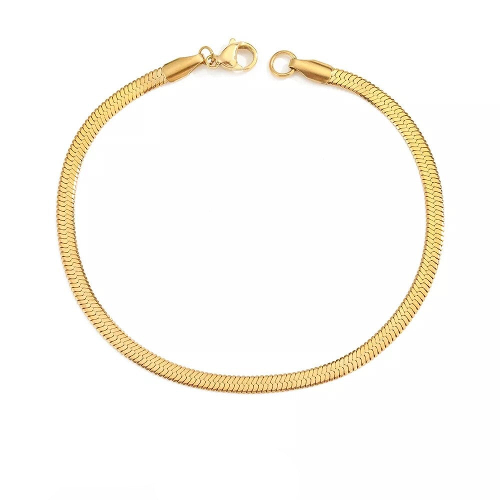 Bracelet Gold Box Chain Various Styles