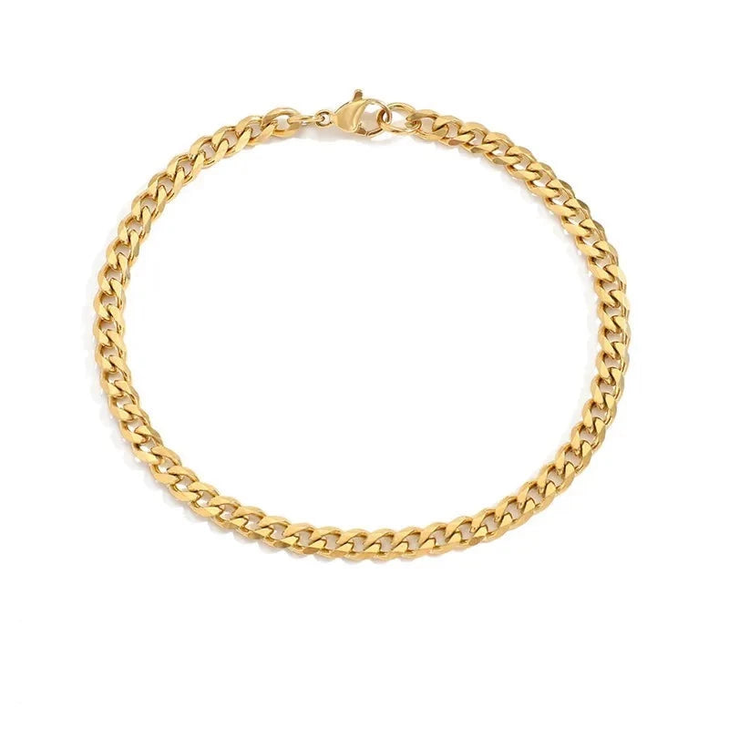 Bracelet Gold Box Chain Various Styles